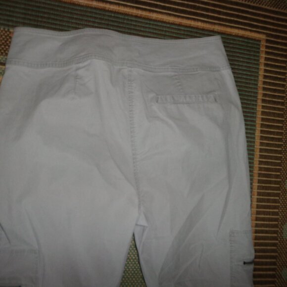 Eileen Fisher Pants PXS Light Grey Zip/Hooks closure Zip Hem Several Pockets - Picture 6 of 12